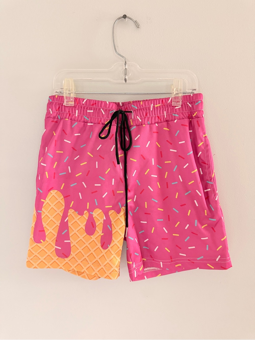 Boys Pink Ice Cream Drip Shorts